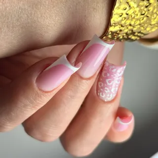 Construcție Pătrat Slim,french si leopard print🤍