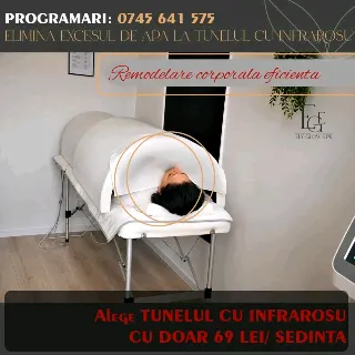 ✨ Slăbește și relaxează-te la tunelul cu infraroșu!
​Beneficii:
✔️ Elimină retenția de apă și balonarea
✔️ Stimulează drenajul și circulația
✔️ Reduce circumferința corporală